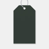Étiquettes-cadeau Arbre de Noël moderne vert (Dos)