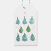 Étiquettes-cadeau Arbre de Noël Nom de famille (Dos)