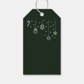 Étiquettes-cadeau Arbre de Noël rustique s (Dos)