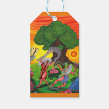 Arbre de vie Danse aquarelle Joy Love Art