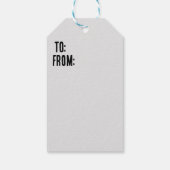 Étiquettes-cadeau Arbre de vie en noir et blanc (Dos)