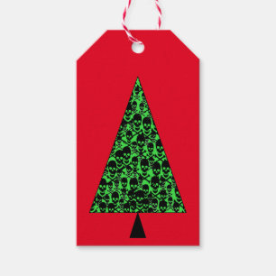 Étiquettes-cadeau Arbre personnalisable de Noël de Skully