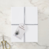 Étiquettes-cadeau Arbre rustique Joyeux Noël Aquarelle (Avec de la ficelle)