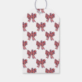 Étiquettes-cadeau Arbre Topiaire de la Chinoiserie de la Bow de Noël (Dos)