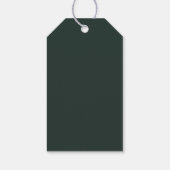 Étiquettes-cadeau Arbres de Noël en pot peints à la main pour les Fê (Dos)