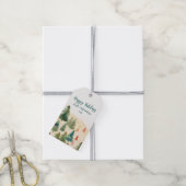 Étiquettes-cadeau Arbres de Noël Forêt rustique (Avec de la ficelle)