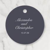 Étiquettes Cadeau Arbres d'hiver (Dos)