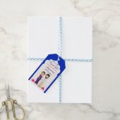 Étiquettes-cadeau Arc bleu arabe frontière tamoul Telugu mariage (Avec de laficelle)