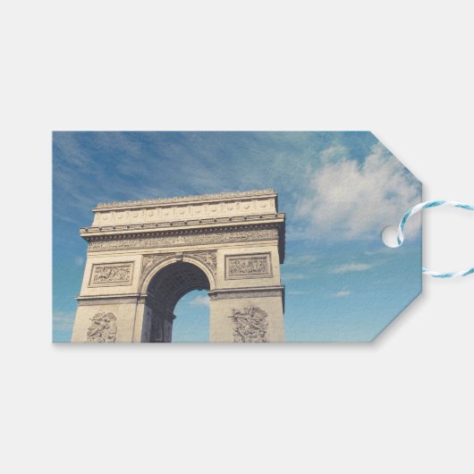 Étiquettes-cadeau Arc de Triomphe Paris (Devant (Horizontal))