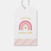 Étiquettes-cadeau Arc-en-ciel Boho (Devant)