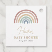 Étiquettes Cadeau Arc-en-ciel Boho (Dos)