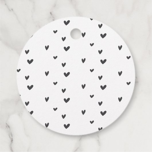 Étiquettes Cadeau Arc en ciel et Coeurs Anniversaire Merci Favor Bal (Dos)