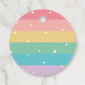 Étiquettes Cadeau Arc en ciel et Shamrock Lucky One Premier annivers (Dos)