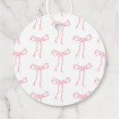 Étiquettes Cadeau Arc en ciel rose Elle noue le nœud Réception de ma (Dos)