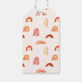 Étiquettes-cadeau Arc-en-ciel Sunshine Boho | MERCI (Dos)