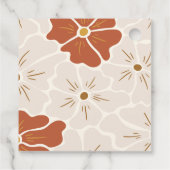 Étiquettes Cadeau Arche florale Super rétro | Boho Favor (Dos)