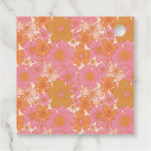 Étiquettes Cadeau Arche florale Super rétro | Boho Favor (Dos)