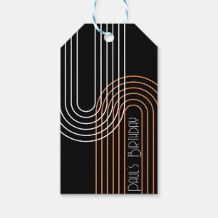 Étiquettes-cadeau arche moderne contemporaine art ligne minima Cadea