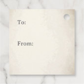 Étiquettes Cadeau Arelquin noir et blanc Dramatique Monogramme perso (Dos)