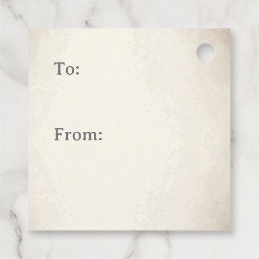 Étiquettes Cadeau Arelquin noir et blanc Dramatique Monogramme perso (Dos)