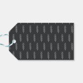 ÉTIQUETTES-CADEAU ARGENT MODERNE MERRY NOËL DOODLE HOLIDAY (Dos Horizontal)