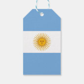 Étiquettes-cadeau Argentina flag (Dos)