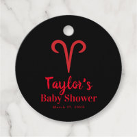 ARIES L'Astrologie Rouge Bélier Baby shower Zodiaq