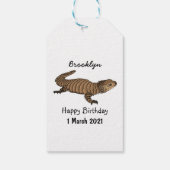 Étiquettes-cadeau Armadillo girdled lizard (Dos)