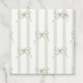 Étiquettes Cadeau Arrière Café Bébé Arc Neutre Baby Shower (Dos)