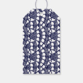 Étiquettes-cadeau Arrière - plan Crochet bleu (Dos)