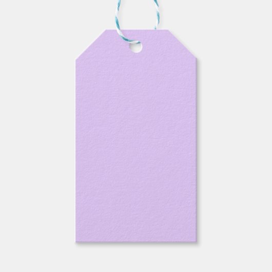 Étiquettes-cadeau Arrière - plan Plain Lilac (Devant)