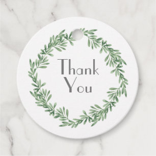 Étiquettes Cadeau Arrosage Rosemary Wreath