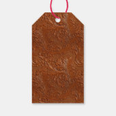 Étiquettes-cadeau Art Brown occidental (Dos)