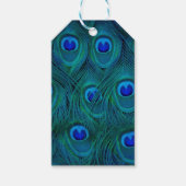 Étiquettes-cadeau Art Déco Parisien Turquoise Vert Peacock Feature (Devant)