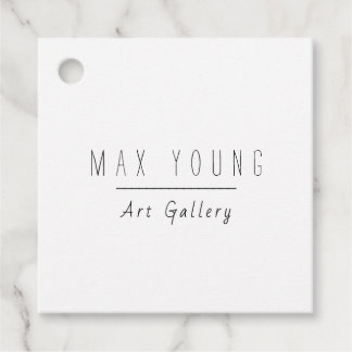 Étiquettes Cadeau Art Peinture Galerie Hang Tags, Prix Tags