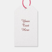 Étiquettes-cadeau Artisanat Arbre de Noël Rouge avec Baubles Boutons (Dos)