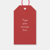 Étiquettes-cadeau Artisanat Arbres de Noël et Coeurs Joyeux Noël (Dos)