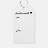 Étiquettes-cadeau Artisanat artisanal Yarn Skein (Dos)