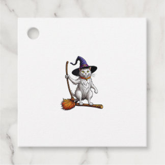Étiquettes Cadeau Assistant Chat Sorcière Halloween Amoureux de les 