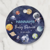 Étiquettes Cadeau Astronaut Espace extra-atmosphérique Baby shower F (Devant)