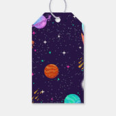 Étiquettes-cadeau Astronaut planète garçon spatiale merci anniversai (Dos)
