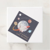 Étiquettes Cadeau Astronaute de l'aventure spatiale (En situation)