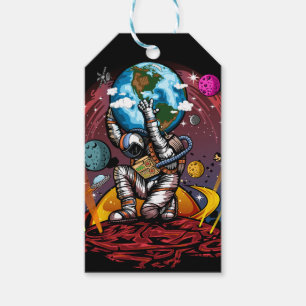 Étiquettes-cadeau Atlas Space Man
