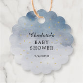 Étiquettes Cadeau Attrapez Un Baby shower Etoile Bunny Elephant (Dos)