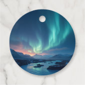 Étiquettes Cadeau Aurora islandais (Dos)