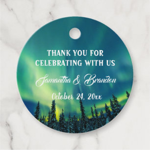 Étiquettes Cadeau aurores boréales Aurora Borealis Mariage de ciel n