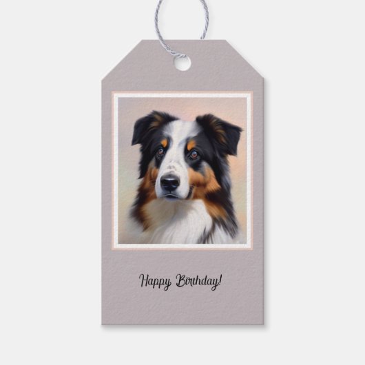 Étiquettes-cadeau Australian Shepherd (Devant)