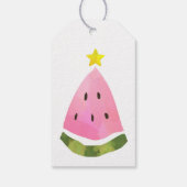 Étiquettes-cadeau Australian Summer Watermelon Christmas Tree (Dos)