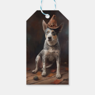 Étiquettes-cadeau Australie Citrouilles de bétail Halloween effroi