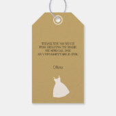 Étiquettes-cadeau Autocollant d'illustration de douche de mariage mi (Dos)